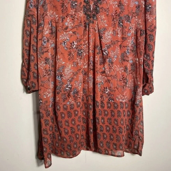 Knox Rose Short Boho Dress & Slip Dress‎ Small Festival Concert Floral Western - Picture 3 of 9
